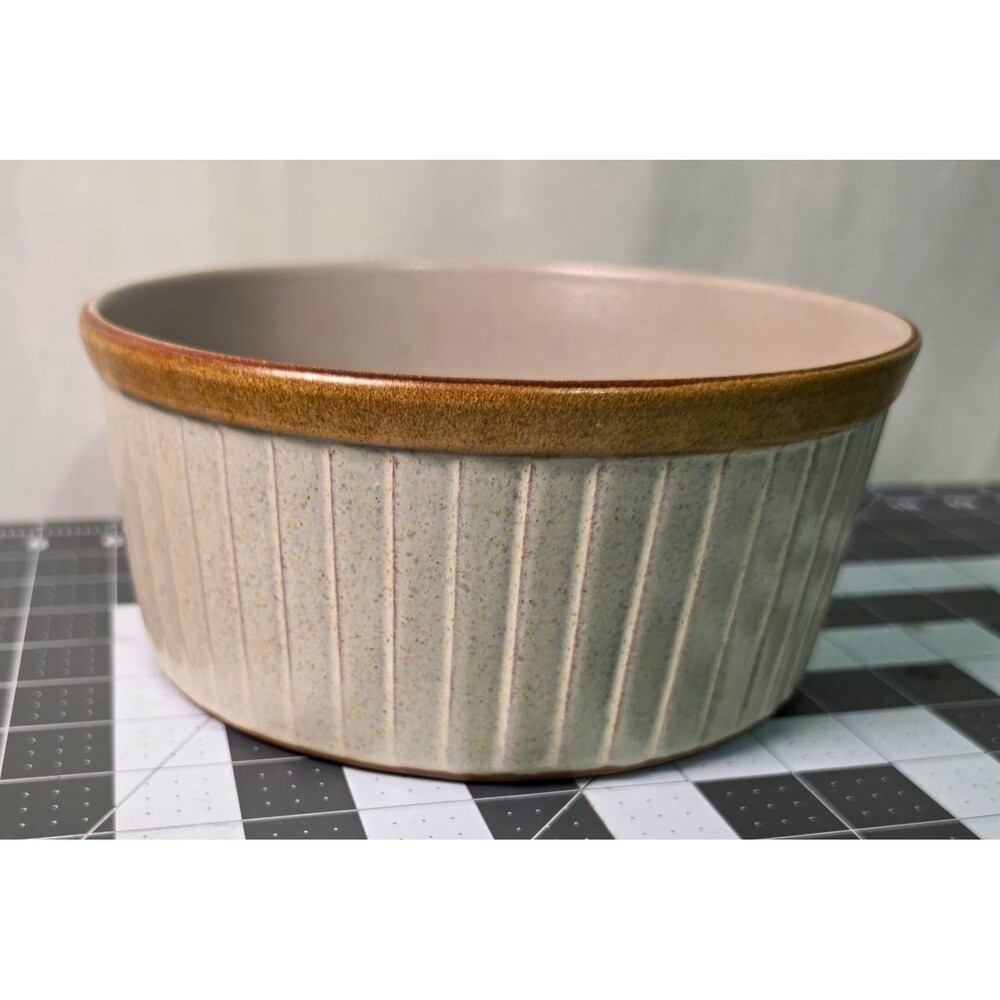 Vintage Loneoak & Co USA C Terra Cotta Ovenware Pottery Dish